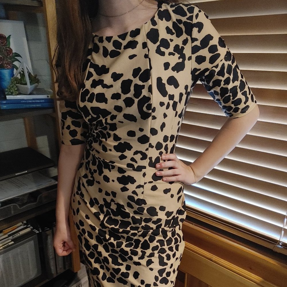 .Jude Conally  - Monique - Leopard Print Half Sleeve Dress